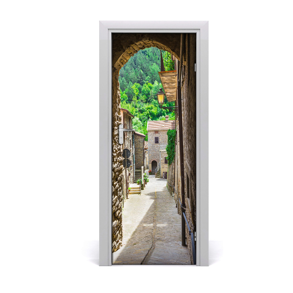 Fototapeta na dvere Očarujúca dedinská ulička