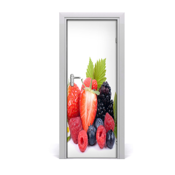 Fototapeta na dvere Maliny Jahody Bobule