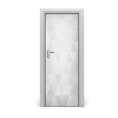 Fototapeta samolepiace na dvere Pozadie so sivými trojuholníkmi