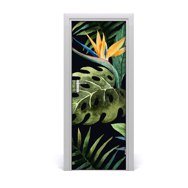 Fototapeta na dvere Tropické listy Strelitzia