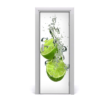 Fototapeta na dvere Limetky vo vode