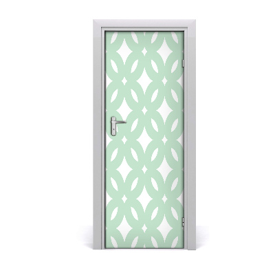 Fototapeta na dvere Geometrické zelené pozadie