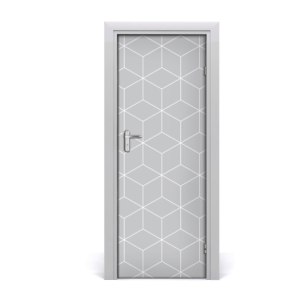 Fototapeta samolepiace na dvere Geometrické kocky na pozadí