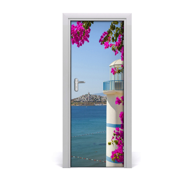 Fototapeta samolepiace na dvere Biely maják