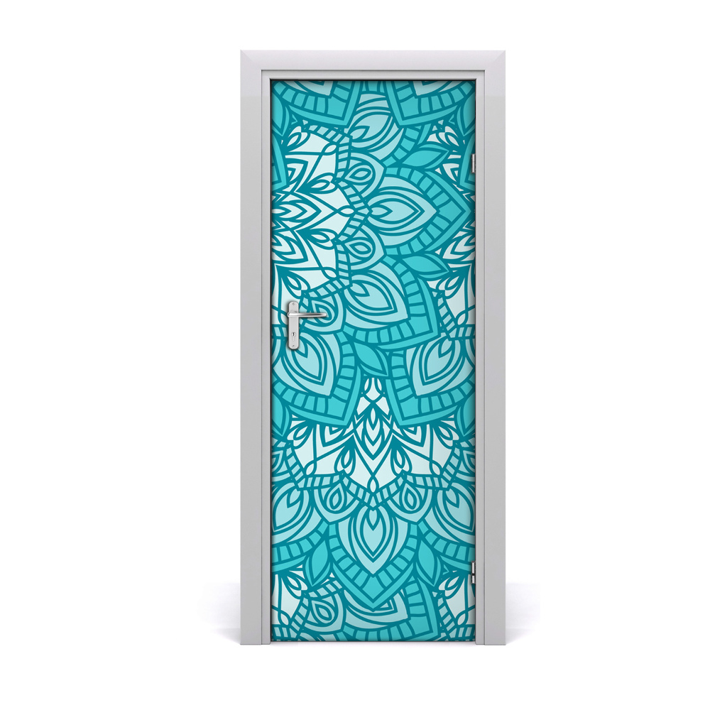 Fototapeta na dvere Modré ornamenty