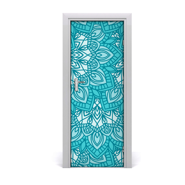 Fototapeta na dvere Modré ornamenty