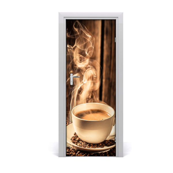 Fototapeta na dvere Uvarená káva