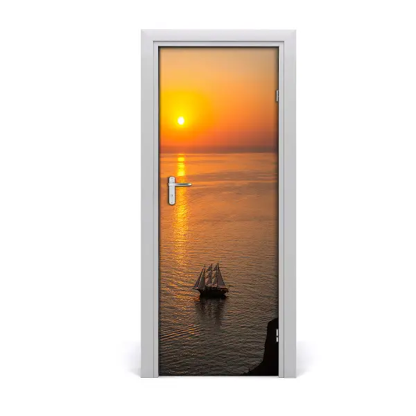 Fototapeta na dvere Západ slnka nad morom