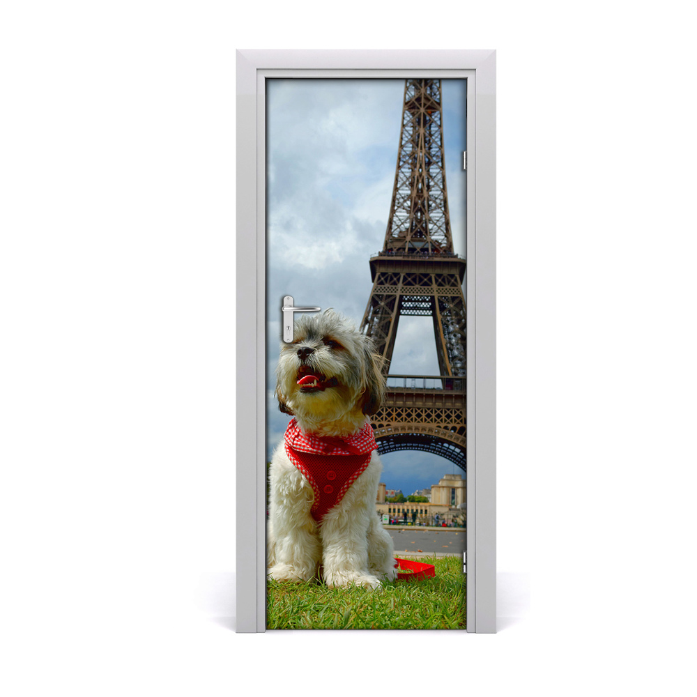 Fototapeta na dvere Pes v Paríži