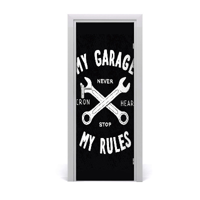 Fototapeta samolepiace na dvere Moja garáž