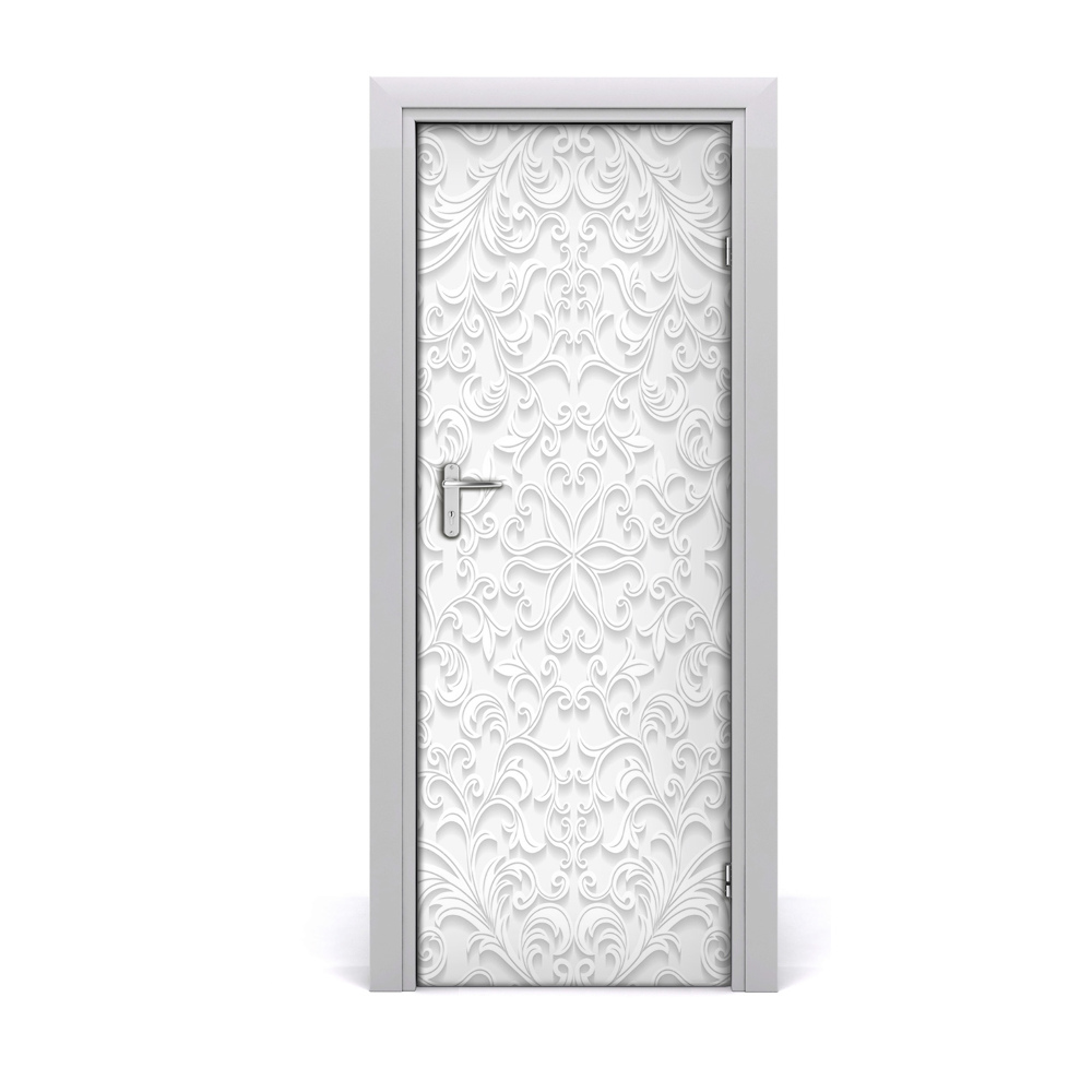 Fototapeta samolepiace na dvere Šedé ornamenty