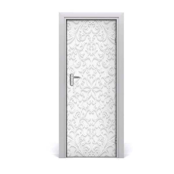 Fototapeta samolepiace na dvere Šedé ornamenty