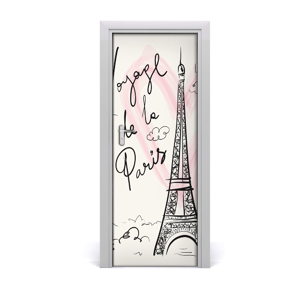 Fototapeta na dvere Eiffelova veža v Paríži
