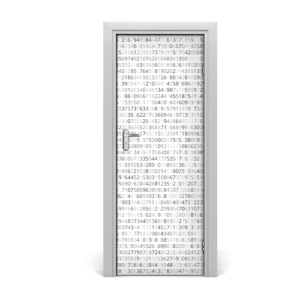 Fototapeta na dvere Čísla a číslice