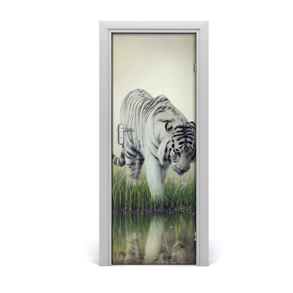 Fototapeta na dvere Biely tiger