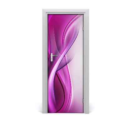 Fototapeta samolepiace na dvere Ružové vlny