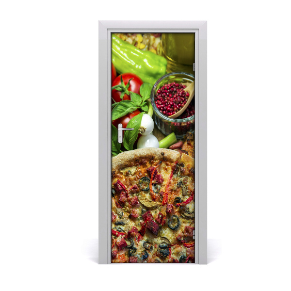 Fototapeta na dvere Lahodná pizza