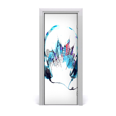 Fototapeta samolepiace na dvere Mestská hudba