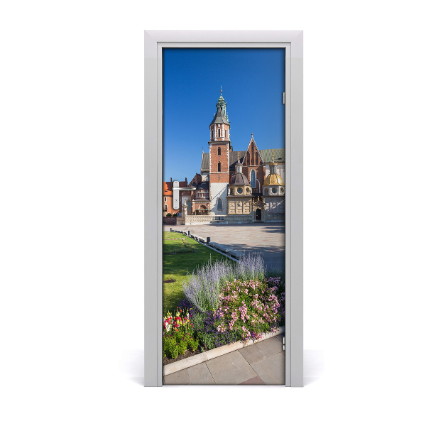 Fototapeta samolepiace na dvere Krakov Poľsko kvety