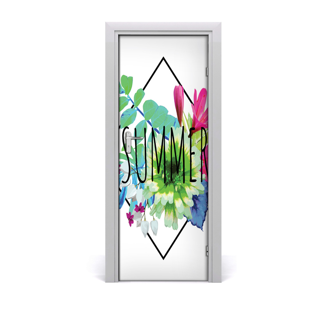 Fototapeta na dvere Letné farebné nápisy