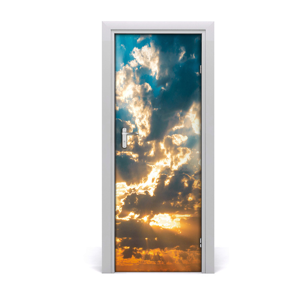 Fototapeta na dvere Mraky na oblohe na západe