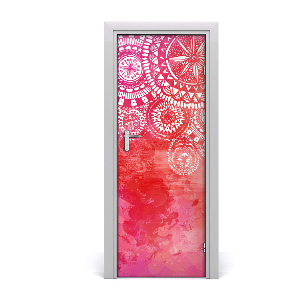 Fototapeta na dvere Ružové ornamenty