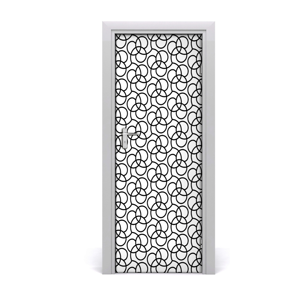 Fototapeta na dvere Čierne esy-flores
