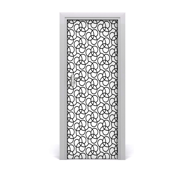 Fototapeta na dvere Čierne esy-flores