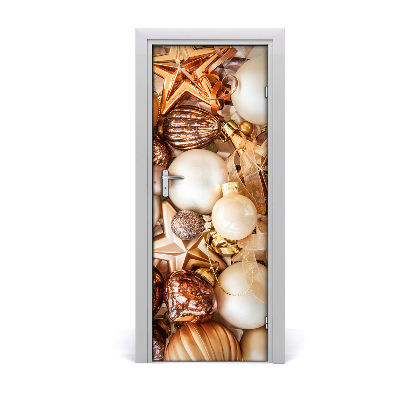 Fototapeta samolepiace na dvere Vianočné ozdoby