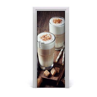 Fototapeta samolepiace na dvere Káva s mliekom