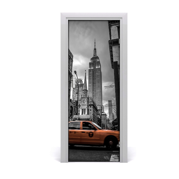 Fototapeta na dvere New York čiernobiely