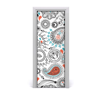 Fototapeta samolepiace na dvere Kresba ornamentov