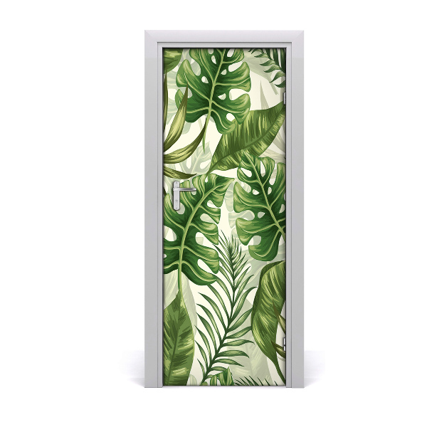 Fototapeta na dvere Tropické listy Monstera