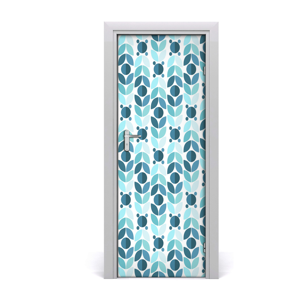 Fototapeta na dvere Geometrické modré pozadie