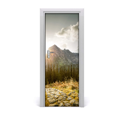 Fototapeta na dvere Západ slnka v Tatrách