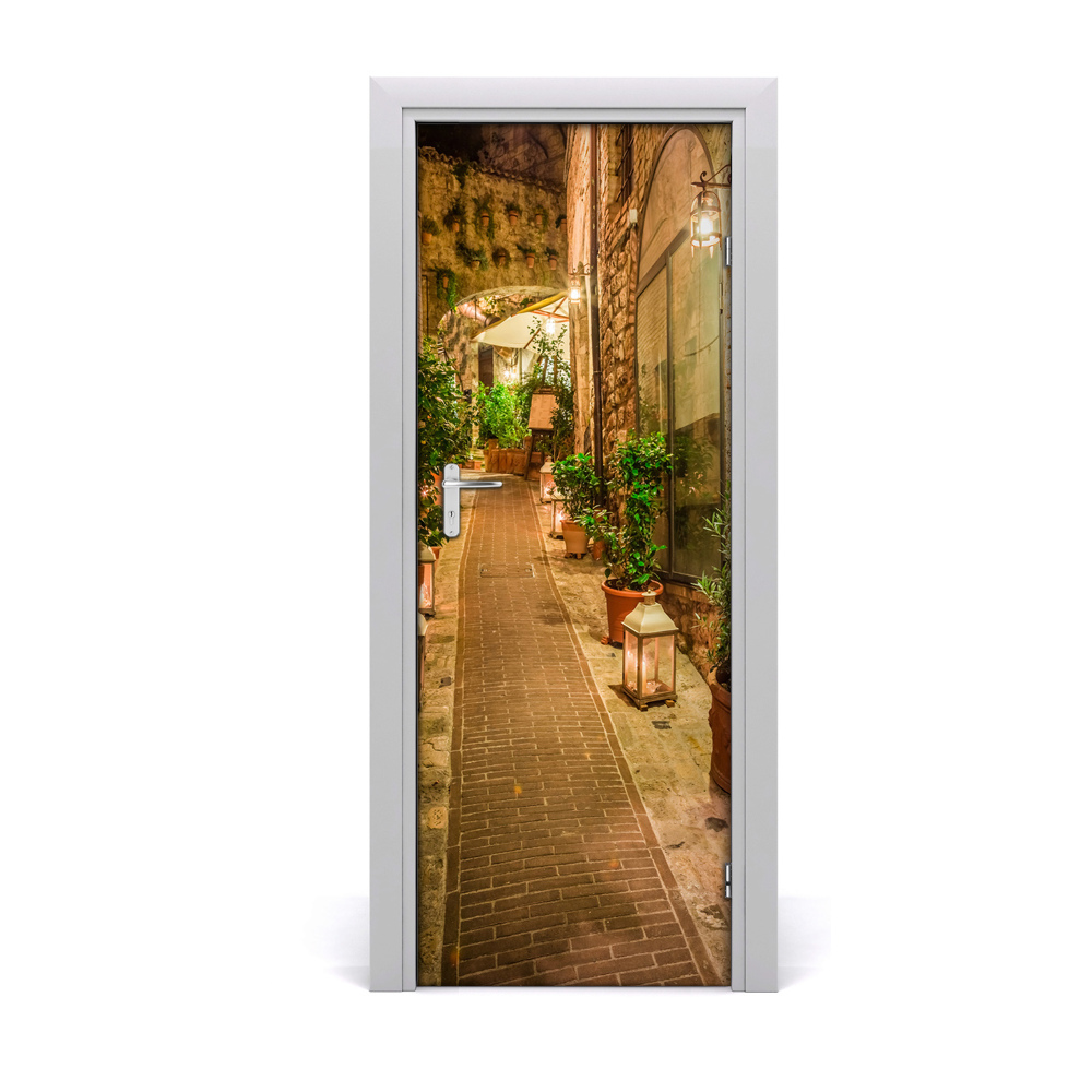 Fototapeta na dvere Ulica v Taliansku v noci
