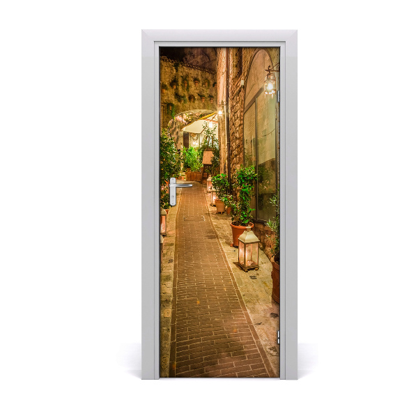 Fototapeta na dvere Ulica v Taliansku v noci