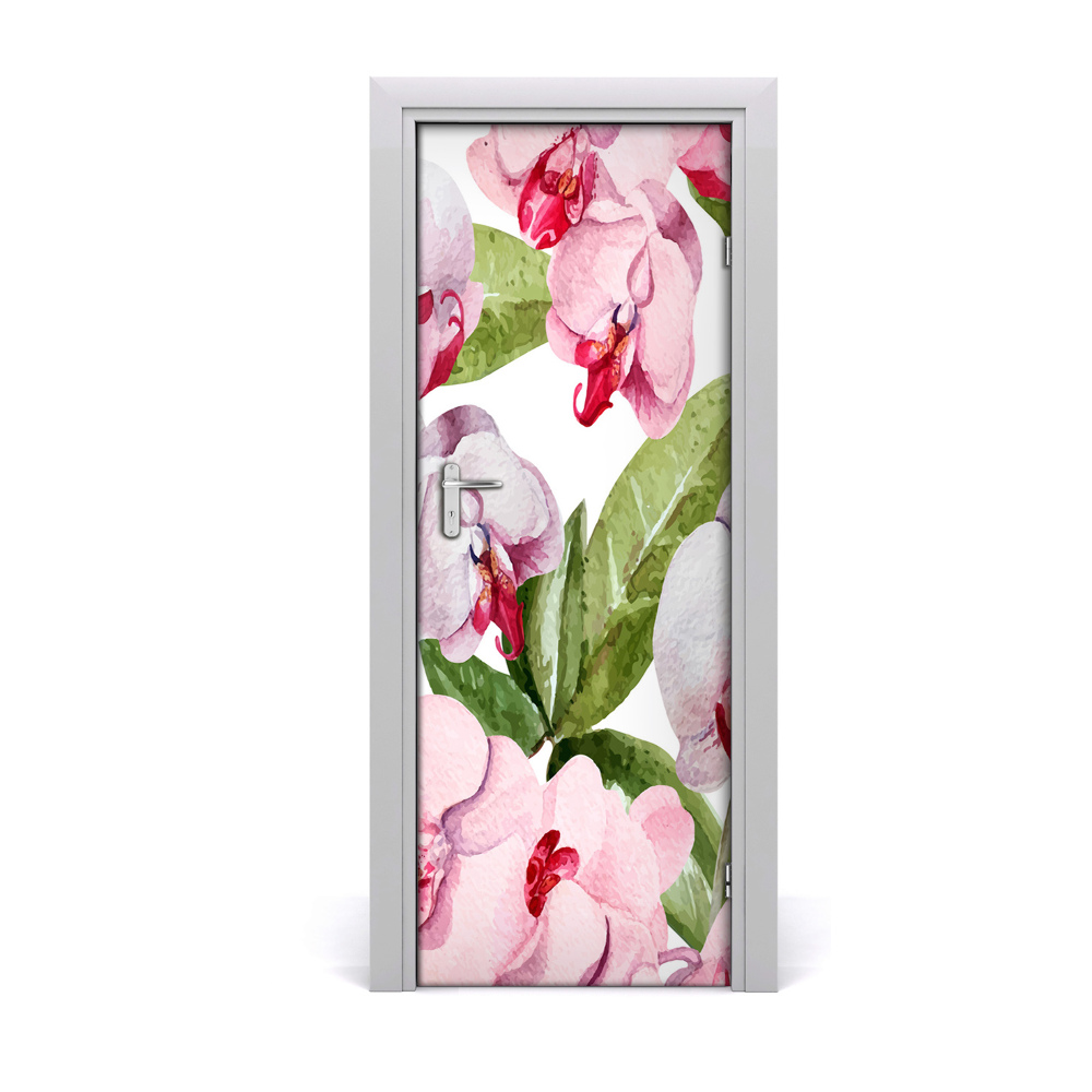 Fototapeta samolepiace na dvere Ružová orchidea
