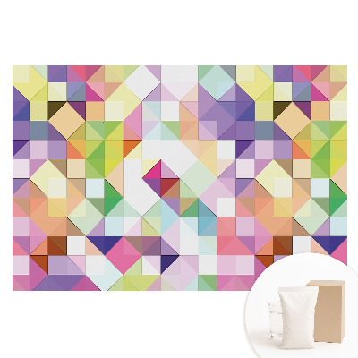 Fototapeta s potlačou na netkanej textílii Geometrická mozaika v živých farbách