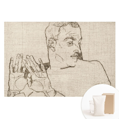 Fototapeta na netkanej textílii Minimalistický náčrt postavy a gestá