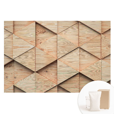Netkaná tapeta Drevené geometrické panely v modernom štýle