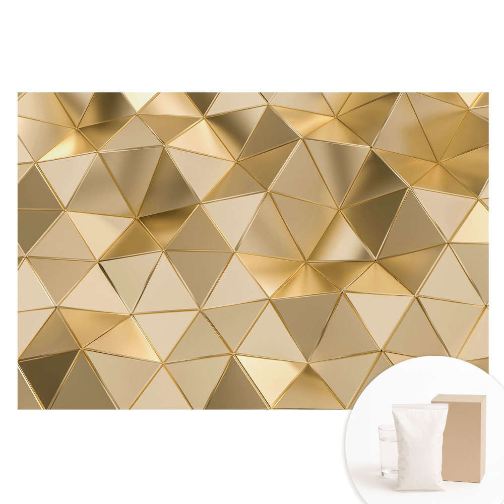 Netkaná tapeta s potlačou Geometrické trojuholníky modernej elegancie
