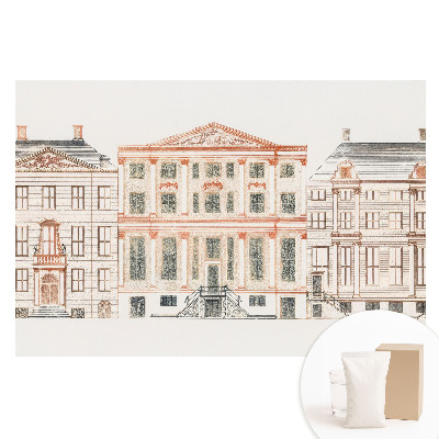 Netkaná fototapeta Architektonické klasické fasády
