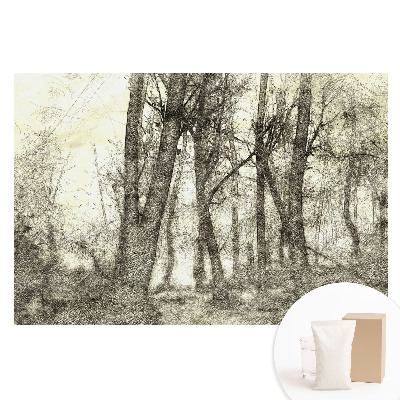Netkaná fototapeta Atmosférická lesná krajina