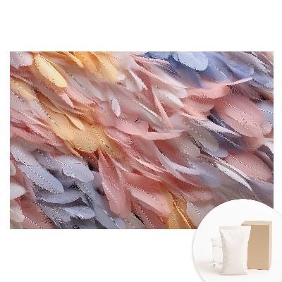 Fototapeta na netkanej textílii Ľahkosť pastelových pierok