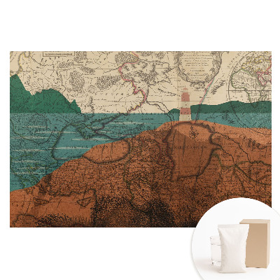 Fototapeta na netkanej textílii Stará mapa s farbami