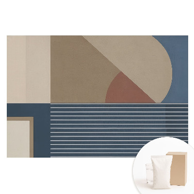 Netkaná tapeta s geometrickým minimalistickým vzorom a nádychom elegancie