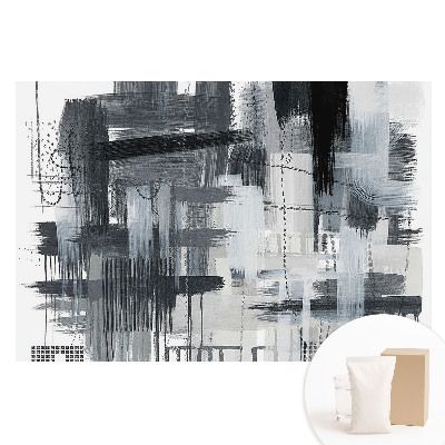 Fototapeta na netkanej textílii Monochromatická abstrakcia ťahov
