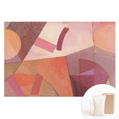 Veľkoplošná fototapeta na stenu Abstraktné geometrické tvary v teplých farbách