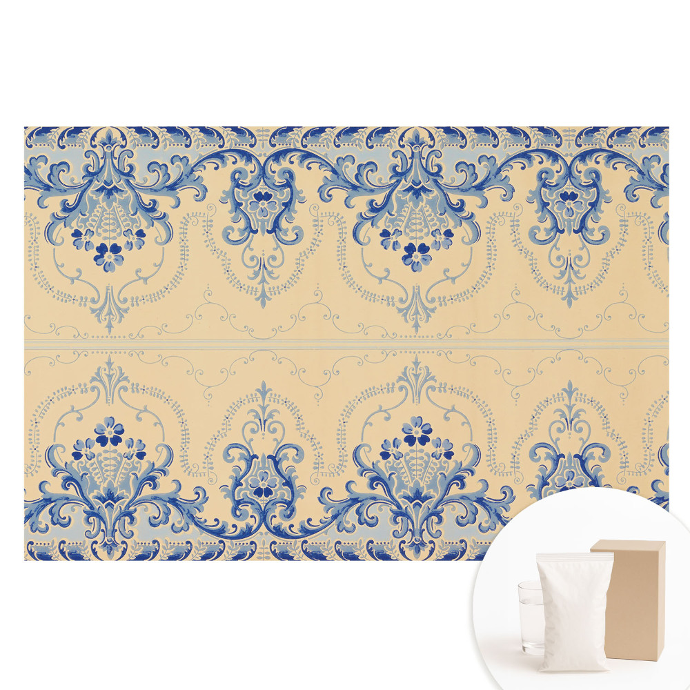 Fototapeta na netkanej textílii Klasický ornamentálny vzor, ​​elegancia modrá